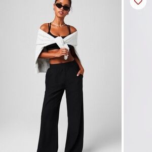 Black Elastic Waist Pants